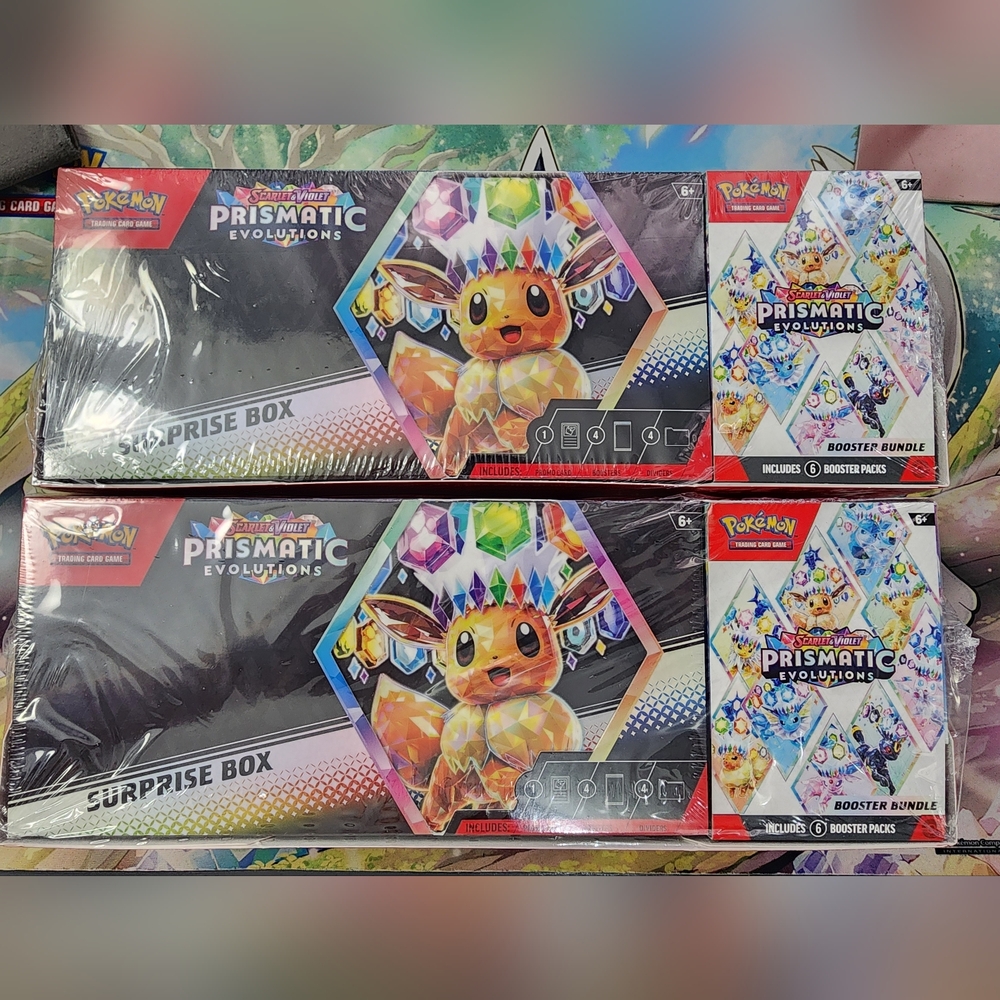 Sold Pokemon Prismatic Evolutions Surprise Box+Booster Bundle